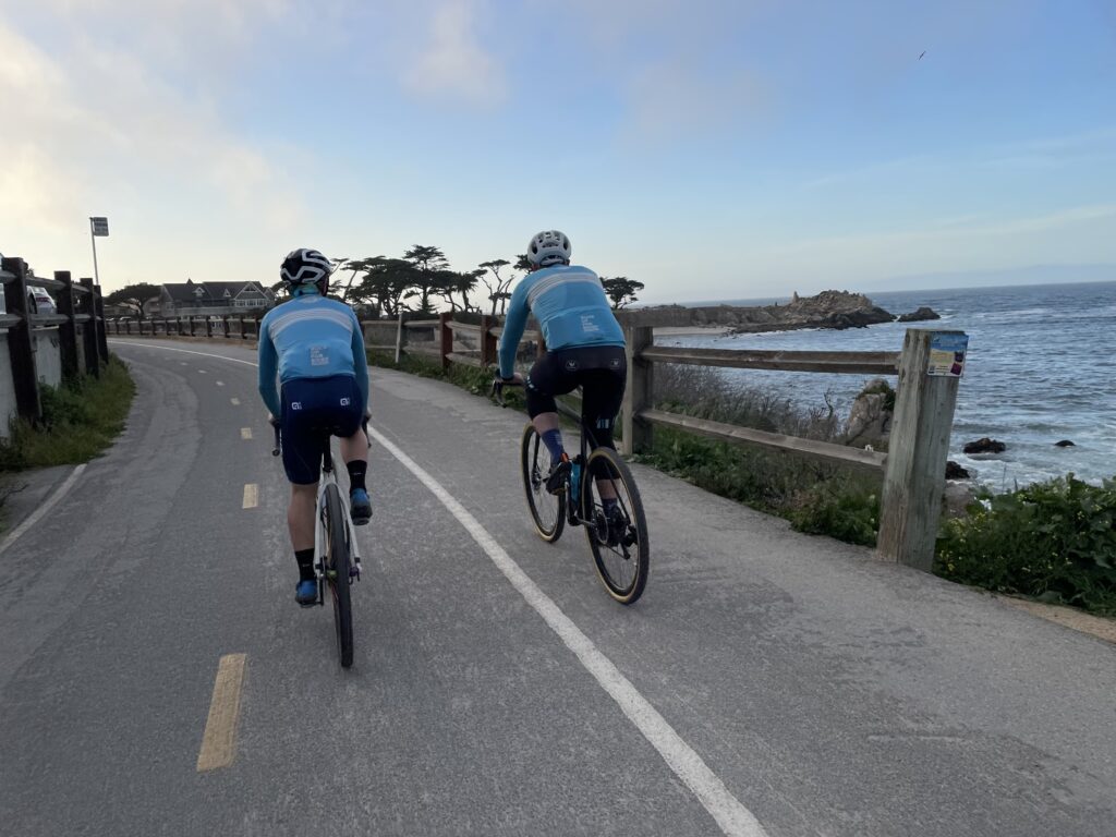 Bicycle riders on the road