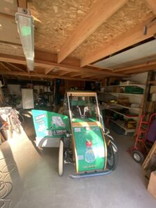 A homemade prototype bicycle